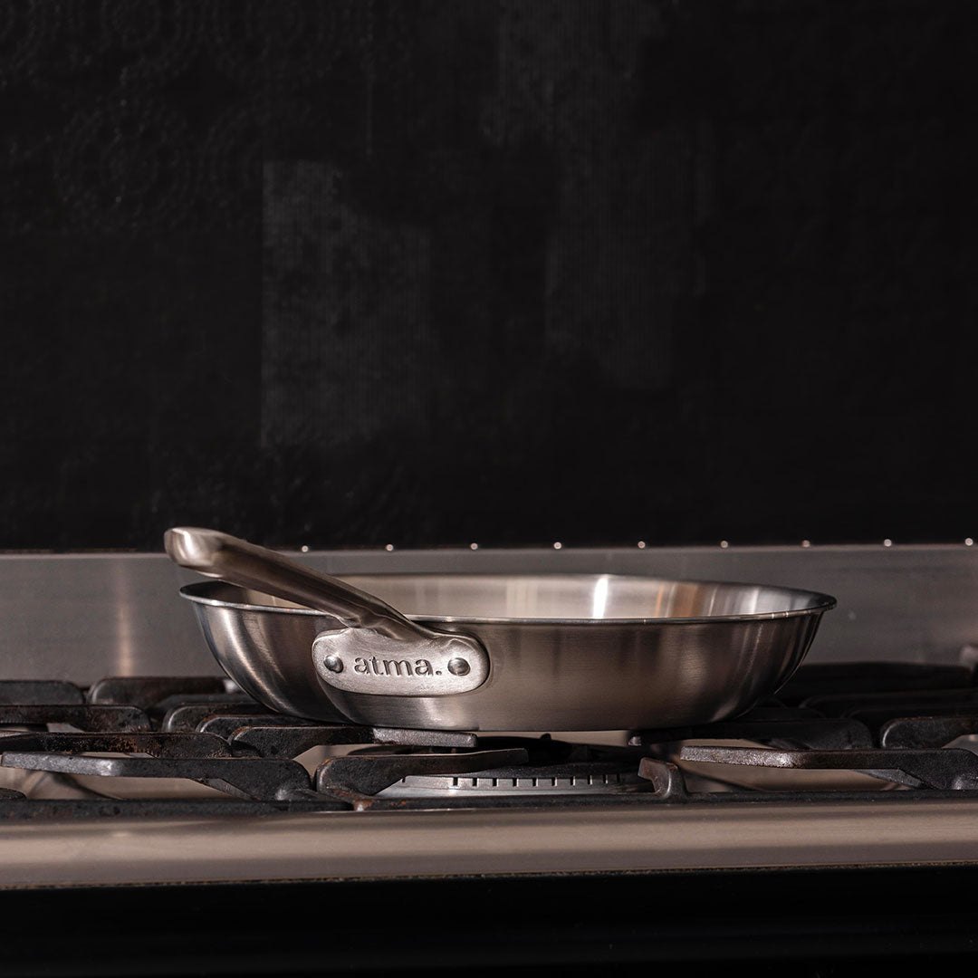 Batterie de cuisine en inox, 9 pièces - Stock