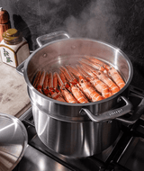 Batterie de cuisine en inox, 15 pièces - Stock