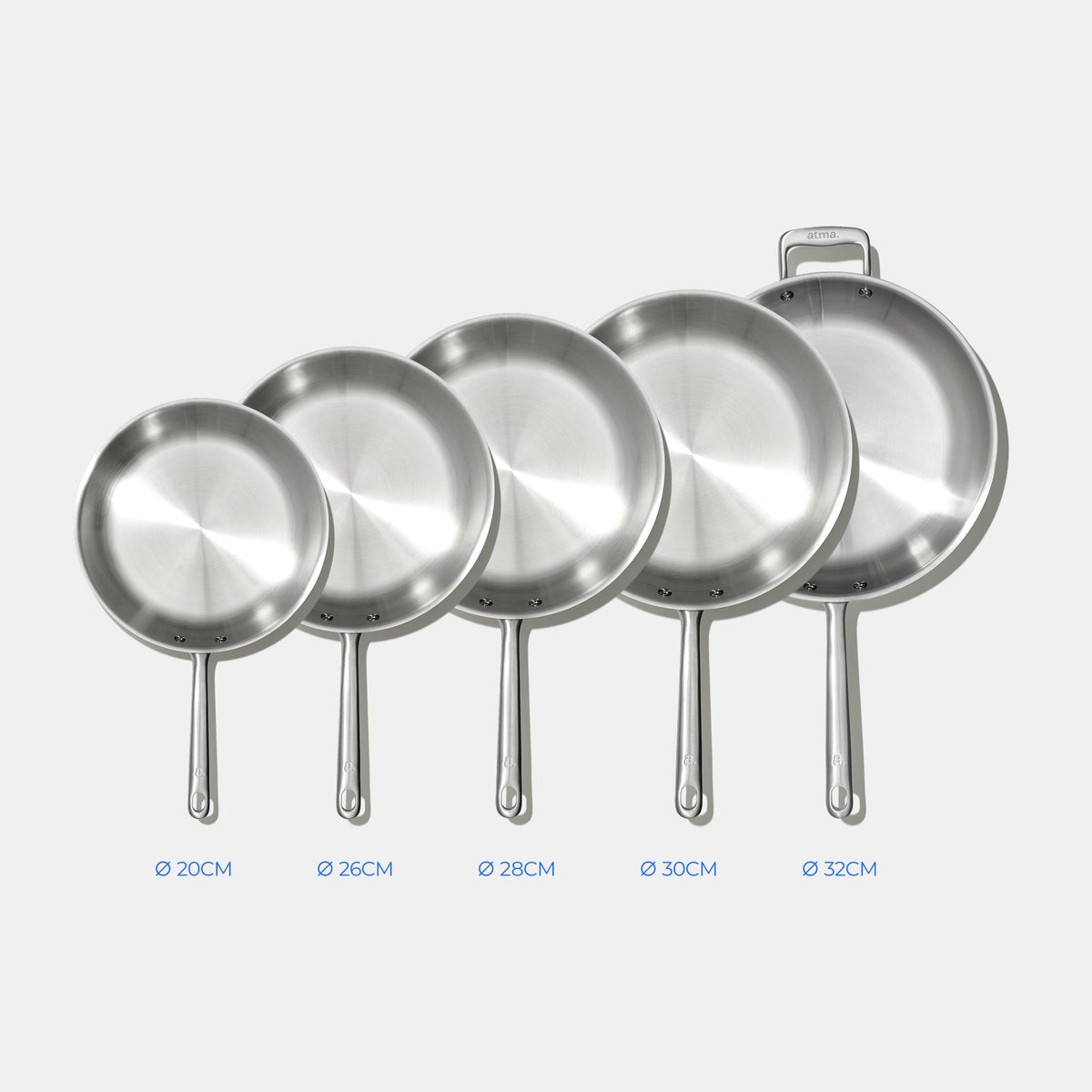 La bonne poêle en inox - 26 cm - Stock