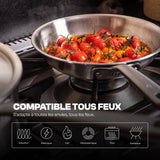 La bonne poêle en inox - 26 cm - Stock