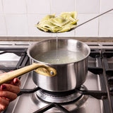 La casserole parfaite en inox, manche doré - 20 cm