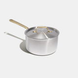 La casserole parfaite en inox, manche doré - 20 cm