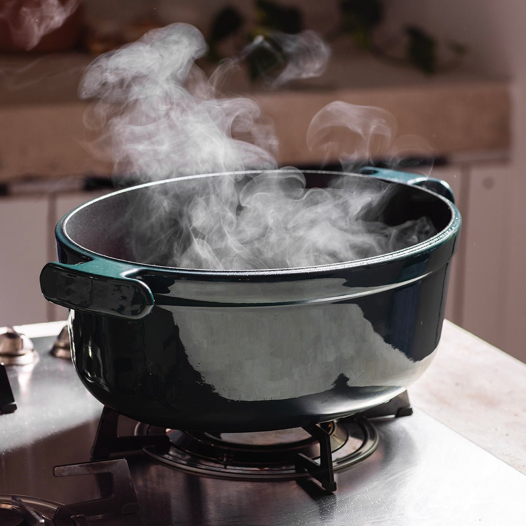 La cocotte en fonte ∅31cm - bouchon doré
