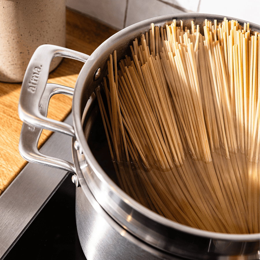 Le grand faitout en inox et son pasta pot