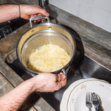 Le grand faitout en inox et son pasta pot