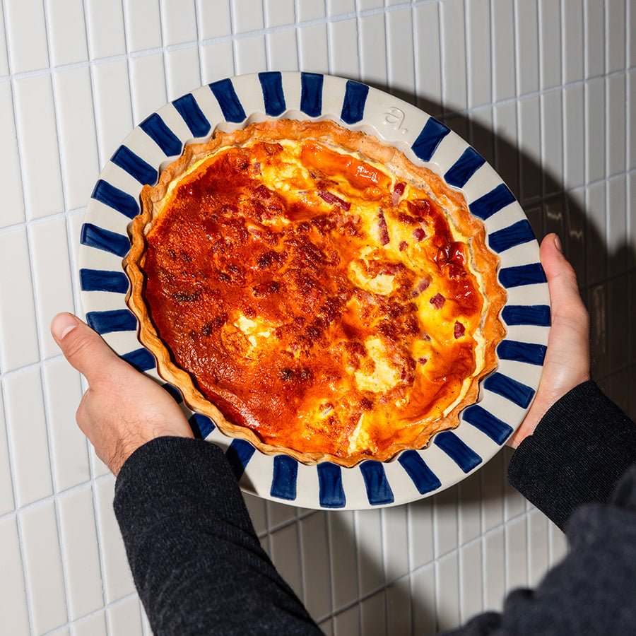 Le plat à tarte, en bleu nuit
