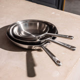 Pack Brigade - Set de 3 poêles en inox - Stock